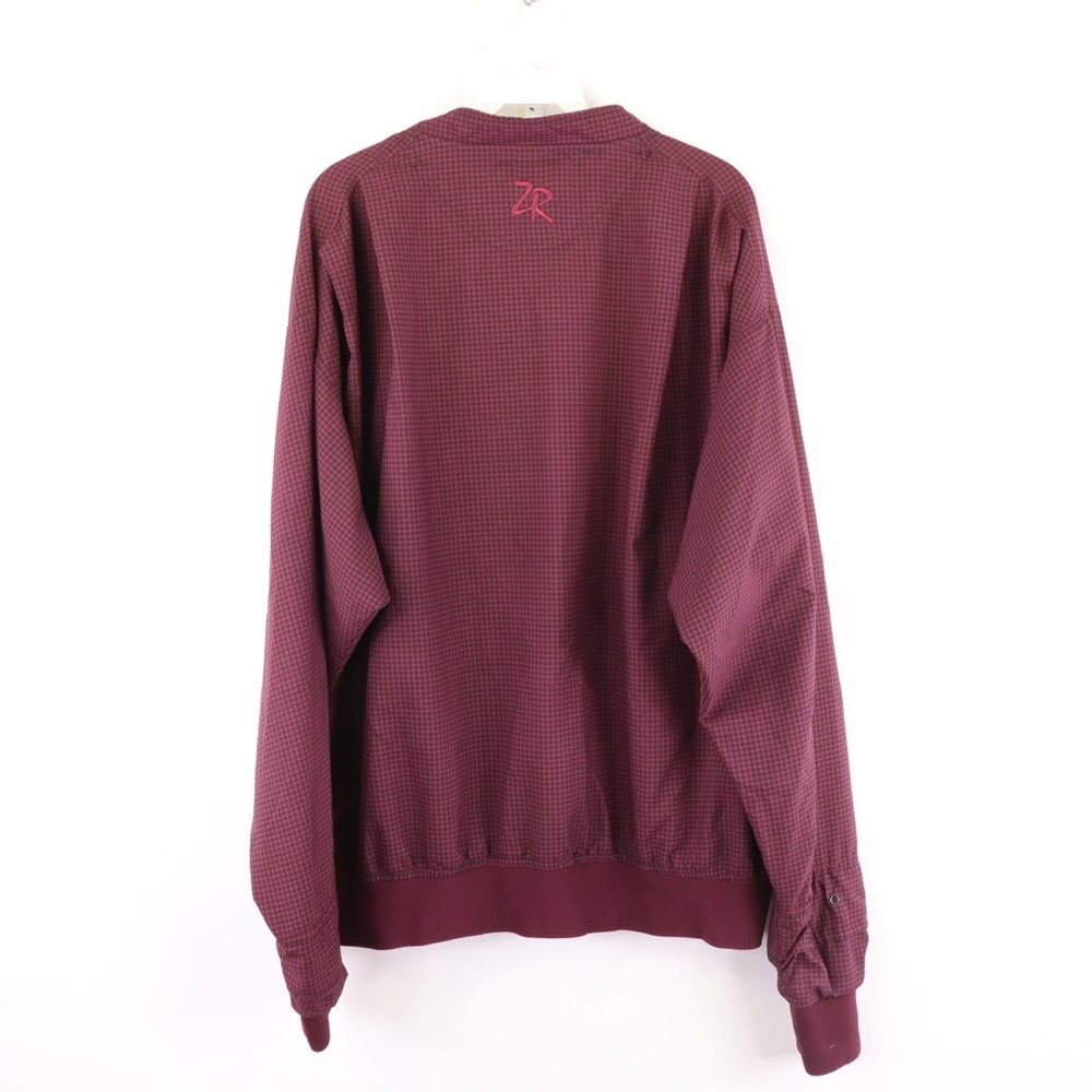 Zero Restriction Mens Large Houndstooth Jacket Red - image 7